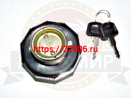 Крышка бензобака Альфа (Граненыч) с замком, хром фото 3