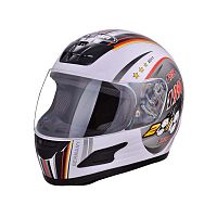 Мотошлем YM-802 White-footbal  (S)