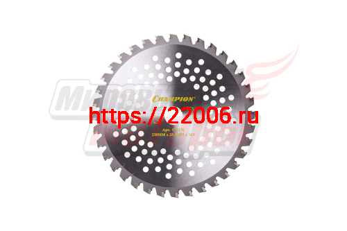 Нож мет. 230мм 36z CHAMPION (36/230/25.4) с зубц. из тв.сплава Tiger (SRM-2305SI,SRM-2655SI) (C5176) Нож мет. 230мм 36z CHAMPION (36/230/25.4) с зубц. из тв.сплава Tiger (SRM-2305SI,SRM-2655SI) (C5176)