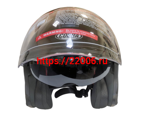 Шлем открытый COBRA EC H586, черный, размер L фото 2