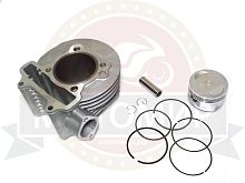 Цилиндр в сборе с поршнем 4-х такт.скут.(180см3) 62,00мм 162QMJ Гиро(цилиндр+поршень+палец D15mm+кол