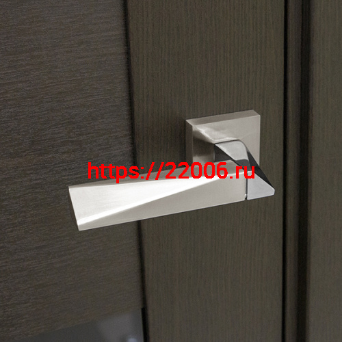 Ручка Fuaro (Фуаро) раздельная DIAMOND DM/HD SN/CP-3 матовый никель/хром фото 4