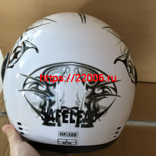 Шлем интеграл "Safelead" HF-109 NEW белый(Q09), красный(Q09), синий (Q24), черный (Q27) размер L фото 3 Шлем интеграл "Safelead" HF-109 NEW белый(Q09), красный(Q09), синий (Q24), черный (Q27) размер L фото 3