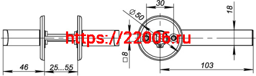 Ручка Fuaro (Фуаро) раздельная R.FIN50.H-0661/HD (H-0661) /подвес CP хром фото 3 Ручка Fuaro (Фуаро) раздельная R.FIN50.H-0661/HD (H-0661) /подвес CP хром фото 3