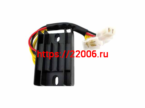 Реле регулятор напряжения TTR250Rb, GARPIA 2 фишки (3 папа + 2 мама) Реле регулятор напряжения TTR250Rb, GARPIA 2 фишки (3 папа + 2 мама)