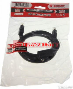 Шнур HDMI штекер x HDMI штекер 1,5 м REXANT Шнур HDMI штекер x HDMI штекер 1,5 м REXANT