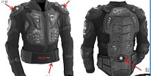 Куртка защитная (черепаха) TS601 черная  (XL)