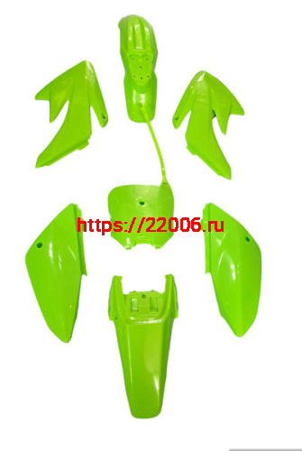 Пластик полный комплект KAYO 140/155 TTR125 new зеленый Пластик полный комплект KAYO 140/155 TTR125 new зеленый