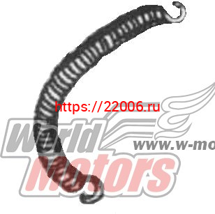 Пружина крепления глушителя длинная Рысь (113.05.000.029) Пружина крепления глушителя длинная Рысь (113.05.000.029)