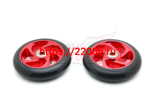 Колеса для самокатов ТРЮКОВЫХ 110мм с подш. ABEC-5 (алюминий, цвета разные) (пара) Колеса для самокатов ТРЮКОВЫХ 110мм с подш. ABEC-5 (алюминий, цвета разные) (пара)