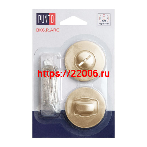 Ручка Punto (Пунто) поворотная BK6.R.ARC.R52 (BK6 ARC) SSG-39 сатин.золото фото 2