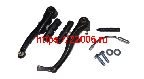 Тормоз V-brake передний, алюминий,TREKKING/CITY/MTB, рамки 110мм, направляющая 90 (EVВ -08)