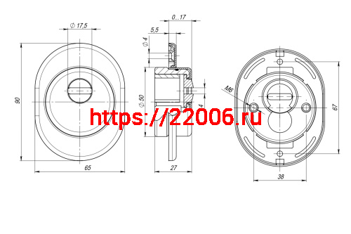 Броненакладка Fuaro (Фуаро) DEF.ECO/OV.4825 (DEF 4825 eco) CP-8 хром фото 4
