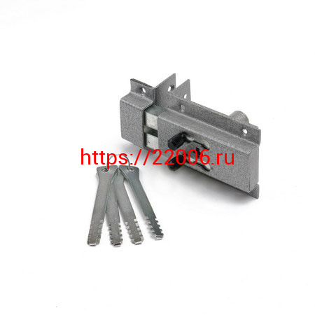 Замок накладной Делга-Комаз-ОХК (серый) Замок накладной Делга-Комаз-ОХК (серый)