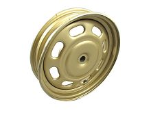 Диск колеса 10" задний, штампованный, барабанный тормоз 2.15-10 125сс золото
