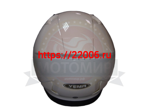 Шлем открытый YM-637 "YAMAPA", белый, размер XL (с антикрылом) NEW фото 3 Шлем открытый YM-637 "YAMAPA", белый, размер XL (с антикрылом) NEW фото 3