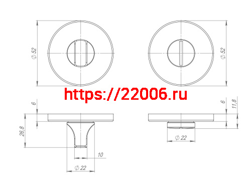 Ручка Punto (Пунто) поворотная BK6.R.ARC.R52 (BK6 ARC) SSC-16 сатин.хром фото 3 Ручка Punto (Пунто) поворотная BK6.R.ARC.R52 (BK6 ARC) SSC-16 сатин.хром фото 3
