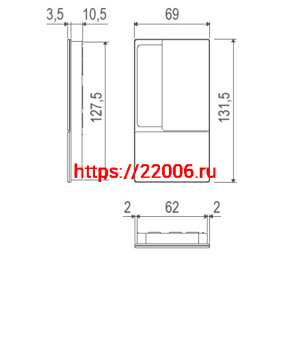 B30003.01.32 AGB (АГБ) Ручка WAVE под цилиндр (мат хром), для раздвижных дверей фото 2