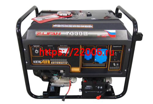 Генератор бензиновый LIFAN 6 GF-4 (LF7000E) Генератор бензиновый LIFAN 6 GF-4 (LF7000E)