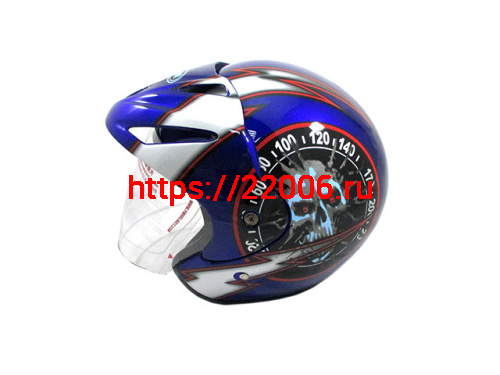 Мотошлем YM-602 А синий (XS) Мотошлем YM-602 А синий (XS)