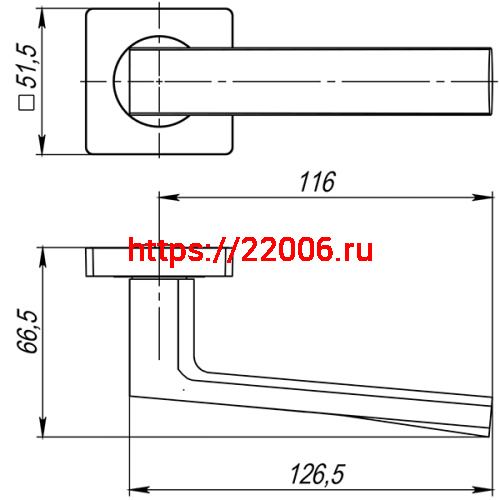 Ручка Ajax (Аякс) раздельная K.JK51.ERGO (ERGO JK) CP-8 хром фото 3 Ручка Ajax (Аякс) раздельная K.JK51.ERGO (ERGO JK) CP-8 хром фото 3