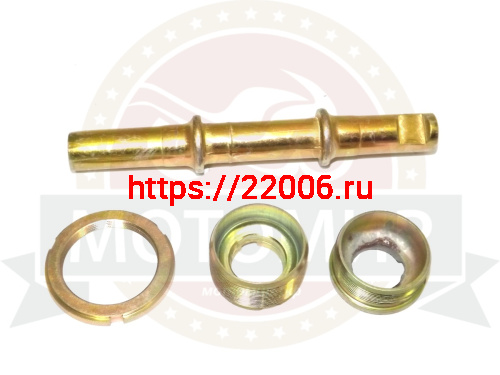 Кареточный узел в сборе (безрезьбовой, под клин, подшипник 3/16*9, ось 145мм),  ("Десна") (ETA-01)