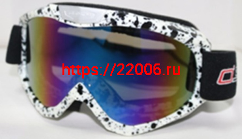 Очки NORTH WOLF YH671 мотокросс/спорт белые, цветное стекло Очки NORTH WOLF YH671 мотокросс/спорт белые, цветное стекло