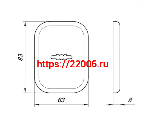 Накладка Fuaro (Фуаро) на сувальдный замок ESC.S.XL/K.486 CP (SC 486-S SQ XL) со шторкой хром (1шт.) фото 4 Накладка Fuaro (Фуаро) на сувальдный замок ESC.S.XL/K.486 CP (SC 486-S SQ XL) со шторкой хром (1шт.) фото 4