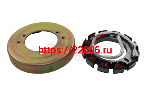 Генератор (статор и ротор) LIFAN C178FD, C186FD, C188FD, C192FD 72Вт 6А Генератор (статор и ротор) LIFAN C178FD, C186FD, C188FD, C192FD 72Вт 6А