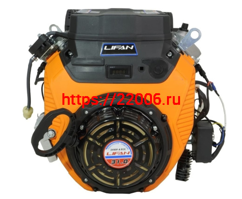 Двигатель LIFAN 31 л.c. 2V80F-2F ЕCC с катушкой освещения, 12В 20А 240Вт + РУЧНОЙ СТАРТЕР