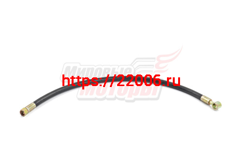 Шланг гидравлики минитрактора кольцо D18-гайка M18, L730 мм Шланг гидравлики минитрактора кольцо D18-гайка M18, L730 мм