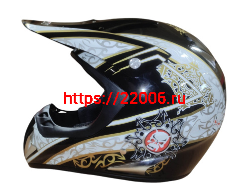 Шлем кроссовый KIRIN K27, черный, черн-бел, зелен-желт, размер M фото 6 Шлем кроссовый KIRIN K27, черный, черн-бел, зелен-желт, размер M фото 6