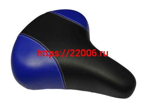 Сиденье вело простое на пружинах 245х210мм, двухцветное 630г (Стелс,Форвард)(JY 802 A)