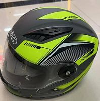 Мотошлем 889 черно-зеленый (L)