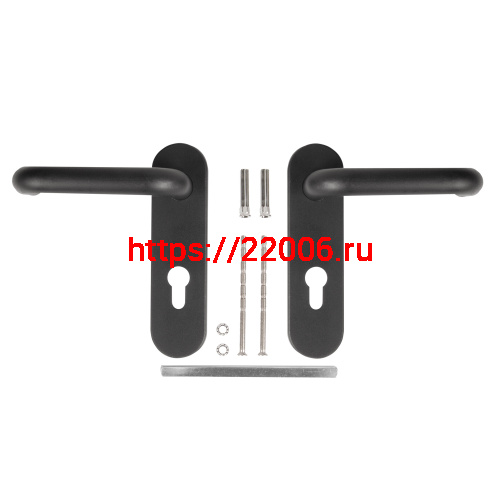 Ручка Fuaro (Фуаро) дверная FP.DH172.0433 NE (B2B) (8x120) с пружиной BL-24 черный фото 4 Ручка Fuaro (Фуаро) дверная FP.DH172.0433 NE (B2B) (8x120) с пружиной BL-24 черный фото 4