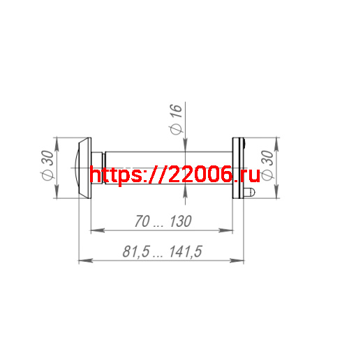 Глазок Fuaro (Фуаро) дверной, оптика пластик DV-ECO 4/130-70/ECO-Z (VIEWER 4 DVZ eco) CP хром фото 3 Глазок Fuaro (Фуаро) дверной, оптика пластик DV-ECO 4/130-70/ECO-Z (VIEWER 4 DVZ eco) CP хром фото 3
