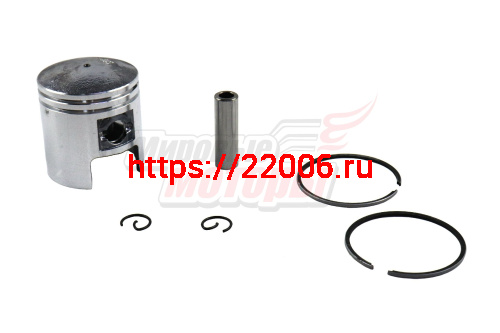 Поршень 41,75 мм (2х такт.двиг.) (с кольцами, пальцем, стопор.кольц.) Поршень 41,75 мм (2х такт.двиг.) (с кольцами, пальцем, стопор.кольц.)