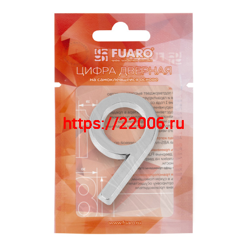 Цифра Fuaro (Фуаро) "9" самоклеящаяся ABS (50х37) (FUARO) CP хром фото 2 Цифра Fuaro (Фуаро) "9" самоклеящаяся ABS (50х37) (FUARO) CP хром фото 2