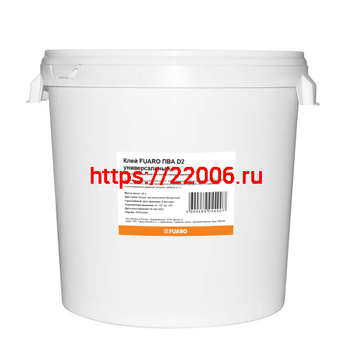 Клей Fuaro (Фуаро) ПВА D2 универсальный (30 кг) Клей Fuaro (Фуаро) ПВА D2 универсальный (30 кг)