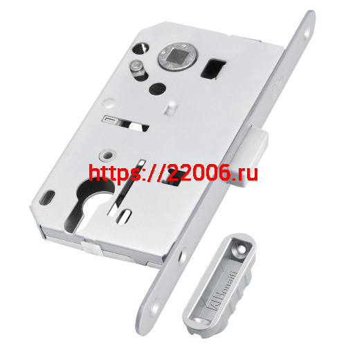 Замок Bonaiti (Бонаити) межкомнатный магнитный под цилиндр B-FORTY №68 с отв. пл. F45 (матовый хром), планка 190 мм Замок Bonaiti (Бонаити) межкомнатный магнитный под цилиндр B-FORTY №68 с отв. пл. F45 (матовый хром), планка 190 мм