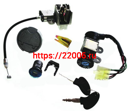 Замок зажигания (комплект) R50, STORM, KAORI Замок зажигания (комплект) R50, STORM, KAORI