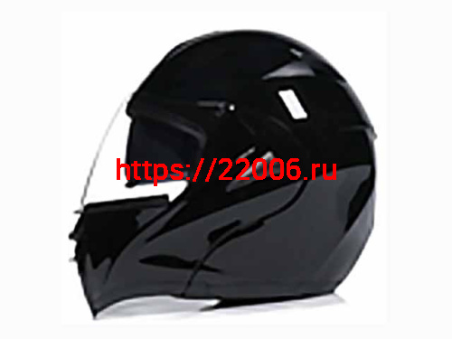 Мотошлем VIRTUE MD-808 трансформер с визором черный (S)