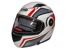 Шлем модуляр COBRA JK115, черный(7), белый с красным(4), серый(6) размеры S внутр.солнцезащ. ОЧКИ