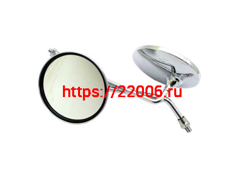 Зеркала заднего вида №59 металл хром круглое М8 Зеркала заднего вида №59 металл хром круглое М8