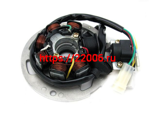 Статор генератора 2Т 1P40QMB 7 катушек Keeway, Vento, Stels Статор генератора 2Т 1P40QMB 7 катушек Keeway, Vento, Stels