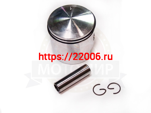 Поршень 2х такт Веломотор T100 "Газуля" 50 мм (2-х кольцовый) (кольца, палец d12 мм, стопор. кольца) Поршень 2х такт Веломотор T100 "Газуля" 50 мм (2-х кольцовый) (кольца, палец d12 мм, стопор. кольца)