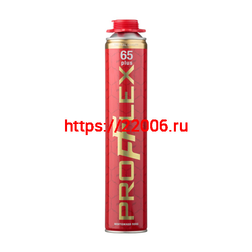 Пена монтажная PROFFLEX PRO RED Plus 65л летняя Пена монтажная PROFFLEX PRO RED Plus 65л летняя