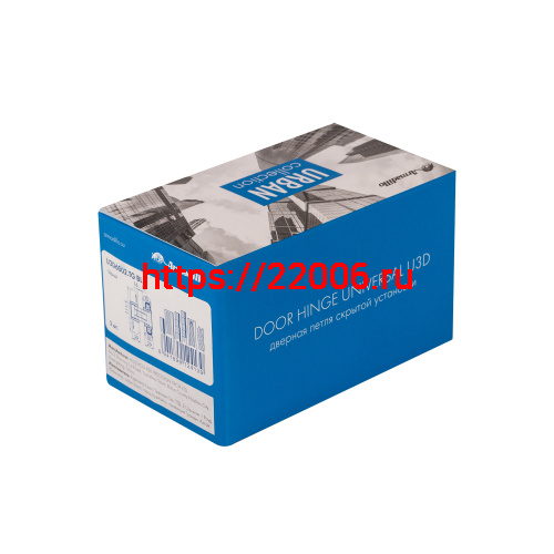 Петля Armadillo (Армадилло) скрытой установки U3D6002.TG BL черный фото 4