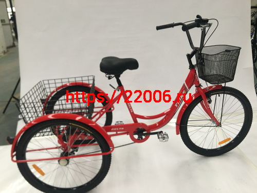 Велосипед 24" 3-х колесный грузовой DELTA TRIKE (+корзина) (см. ЗИП) фото 3 Велосипед 24" 3-х колесный грузовой DELTA TRIKE (+корзина) (см. ЗИП) фото 3