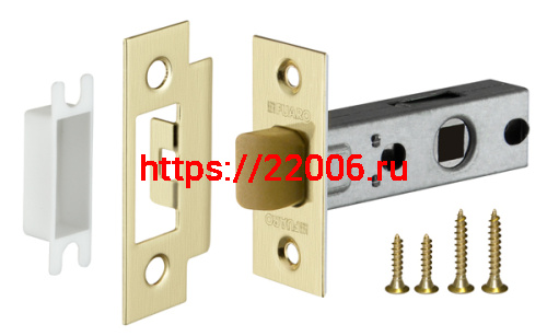 Защелка Fuaro (Фуаро) врезная PLASTP12-45-25 SG матовое золото Защелка Fuaro (Фуаро) врезная PLASTP12-45-25 SG матовое золото